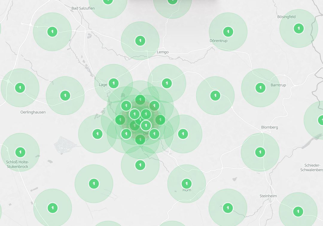 Live Google Geo-Grid Ranking für local-seo-owl – Platz 1 in OWL